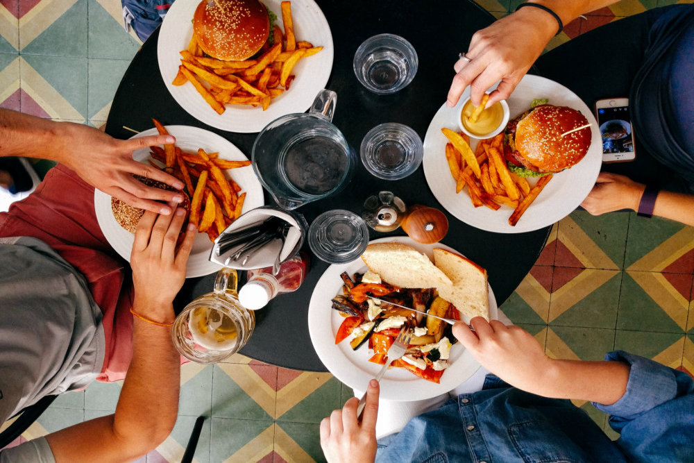 Dining Burgers Fries